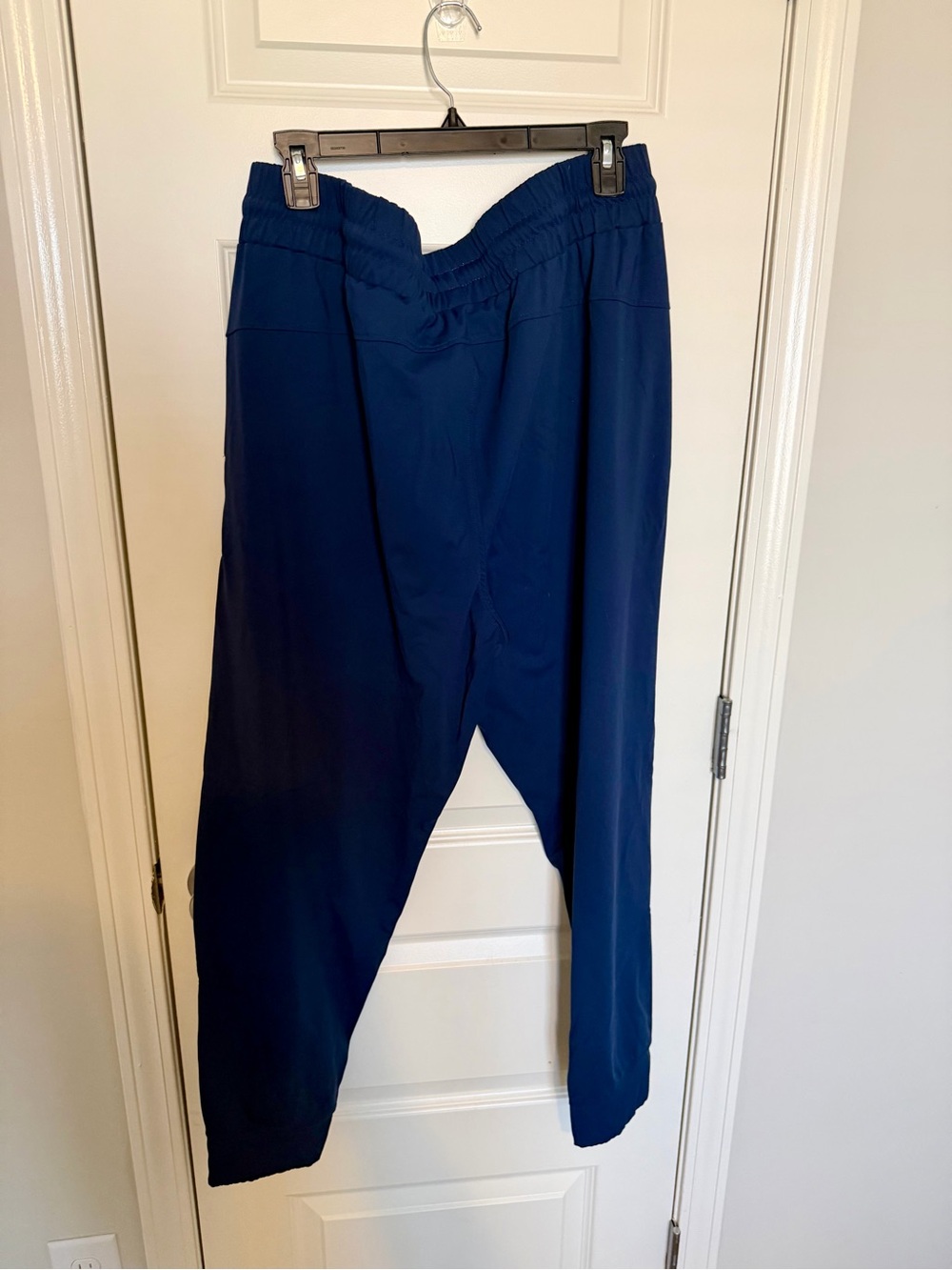 Women's Navy Elastic-Waist Track Pants